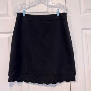 🍊 ELLE Black Scalloped Tiered Skirt - Size 6